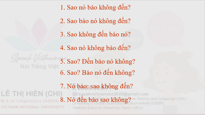Vietnamese language is rich & beautiful